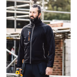 Scruffs Mens Trade Soft Shell Jacket - S, Black