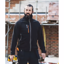 Scruffs Mens Trade Soft Shell Jacket - L, Black