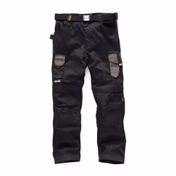 Scruffs Mens Pro Flex Work Trousers - 36R, Black