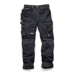 Scruffs Mens Pro Flex Plus Holster Pocket Trousers - 34R, Black