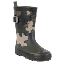 Trespass Childrens/Kids Puddle Camo Wellington Boots - 12 UK Child, Green/Brown/Black