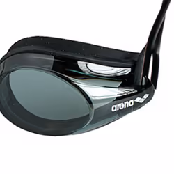 Arena Unisex Adult Tracks Clear Swimming Goggles - One Size, Smoke/Black