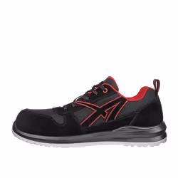 Albatros Mens Clifton Suede Low Safety Trainers - 11 UK, Red/Black