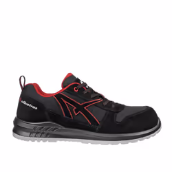 Albatros Mens Clifton Suede Low Safety Trainers - 11 UK, Red/Black