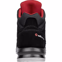 Albatros Mens Clifton Suede Mid Cut Safety Boots - 8 UK, Black/Red