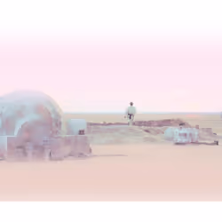 Star Wars Serene Tatooine Framed Canvas Print