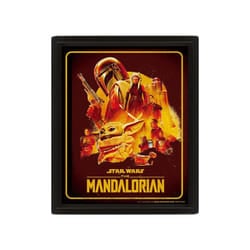 Star Wars: The Mandalorian Montage 3D Framed Poster