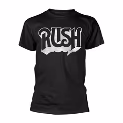 Rush Unisex Adult Distressed T-Shirt - S, Black