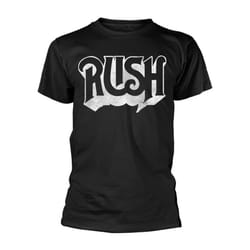 Rush Unisex Adult Distressed T-Shirt - S, Black