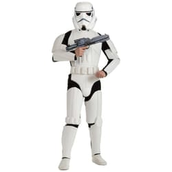 Star Wars Mens Deluxe Stormtrooper Costume - Standard, White/Black