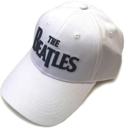 The Beatles Unisex Adult Drop T Logo Baseball Cap - One Size, White