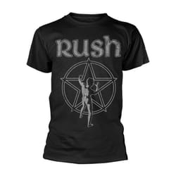 Rush Unisex Adult Starman T-Shirt - S, Black