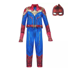 Captain Marvel Childrens/Kids Deluxe Costume - L, Red/Blue
