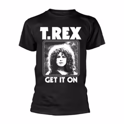 T. Rex Unisex Adult Get It On T-Shirt - S, Black
