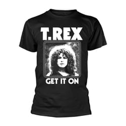 T. Rex Unisex Adult Get It On T-Shirt - S, Black