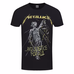 Metallica Unisex Adult And Justice For All Tracks T-Shirt