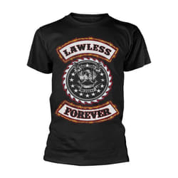 W.A.S.P Unisex Adult Lawless Forever T-Shirt - XXL, Black