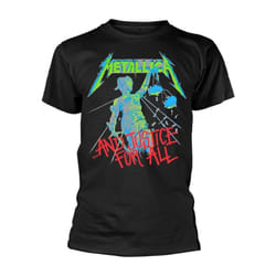 Metallica Unisex Adult And Justice For All Back Print T-Shirt - S, Black