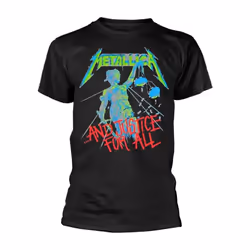 Metallica Unisex Adult And Justice For All Back Print T-Shirt - M, Black