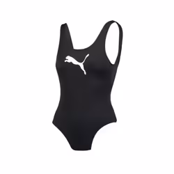 Puma Womens/Ladies Logo One Piece Swimsuit - M, Black
