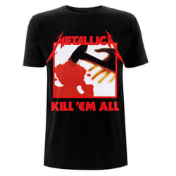 Metallica Unisex Adult Kill Em All Tracks T-Shirt - S, Black