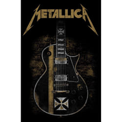 Metallica Hetfield Guitar Textile Poster