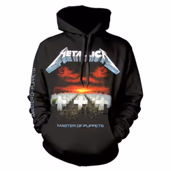 Metallica Unisex Adult Master Of Puppets Tracks Hoodie - L, Black