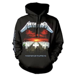 Metallica Unisex Adult Master Of Puppets Tracks Hoodie - L, Black