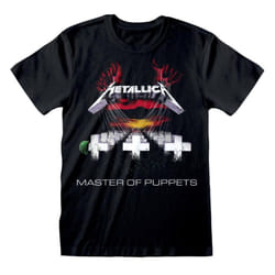 Metallica Unisex Adult Master Of Puppets Tracks T-Shirt - S, Black