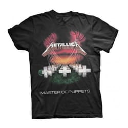 Metallica Unisex Adult MOP European Tour 86 T-Shirt - L, Black