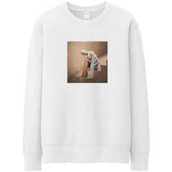 Ariana Grande Unisex Adult Stairs Sweatshirt - XL, White