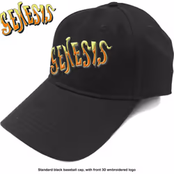Genesis Unisex Adult Classic Logo Baseball Cap - One Size, Black/Orange