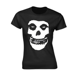 Misfits Womens/Ladies Skull Teeth T-Shirt - XXL, Black/Silver