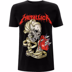 Metallica Unisex Adult Heart Explosive Back Print T-Shirt - XL, Black