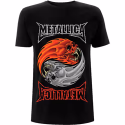 Metallica Unisex Adult Yin Yang T-Shirt - XL, Black