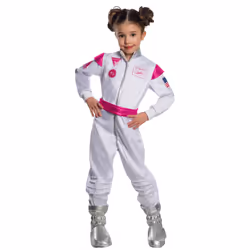 Barbie Girls Astronaut Costume - L, White/Pink