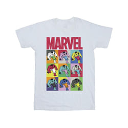 Marvel Mens Hulk Pop Art T-Shirt - M, White