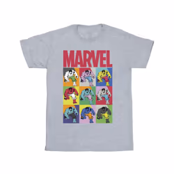 Marvel Mens Hulk Pop Art T-Shirt - 3XL, Sports Grey