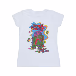 Star Wars Womens/Ladies R2D2 Pop Art Cotton T-Shirt - XL, White