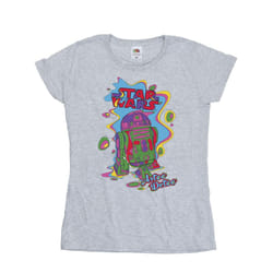 Star Wars Womens/Ladies R2D2 Pop Art Cotton T-Shirt - XL, Sports Grey