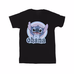 Disney Mens Lilo And Stitch Ohana Circle T-Shirt - XXL, Black