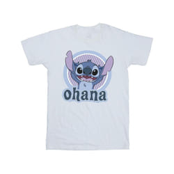 Disney Mens Lilo And Stitch Ohana Circle T-Shirt - M, White