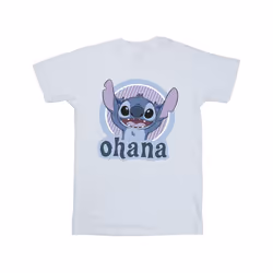 Disney Mens Lilo And Stitch Ohana Circle T-Shirt - XXL, White