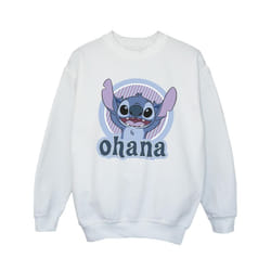 Disney Girls Lilo And Stitch Ohana Circle Sweatshirt - 3-4 Years, White