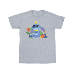 Disney Mens Lilo & Stitch Birds T-Shirt - S, Sports Grey