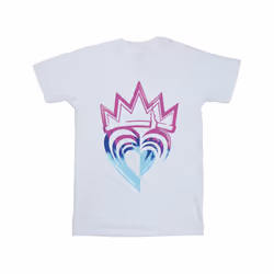 Disney Mens Descendants Pink Crown T-Shirt - XL, White