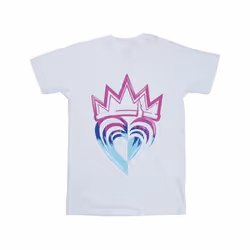 Disney Girls Descendants Pink Crown Cotton T-Shirt - 3-4 Years, White