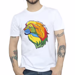 Disney Mens The Lion King Colours T-Shirt - XL, White