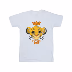 Disney Mens The Lion King Future King T-Shirt - XL, White