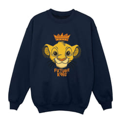 Disney Boys The Lion King Future King Sweatshirt - 12-13 Years, Navy Blue